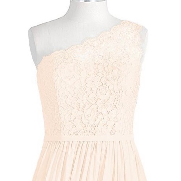 Azazie Demi Bridesmaid Dress - Rose Petal (VERY pale pink, almost cream/blush.) - Picture 3 of 10